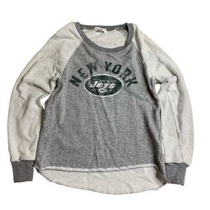 Touch by Alyssa Milano New York Jets Raglan Sweatshirt - Medium